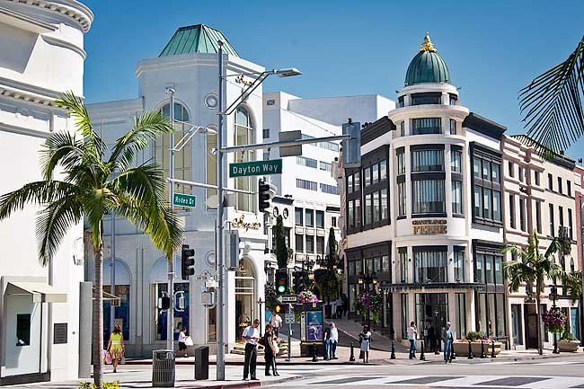 Beverly Hills, Rodeo Dr at Night 